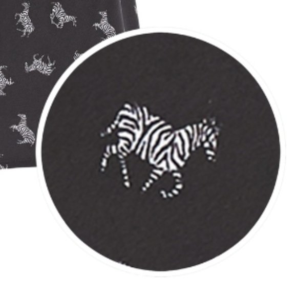 Zebra Print Silk Cowl-Neck Camisole - Picture 2 of 2